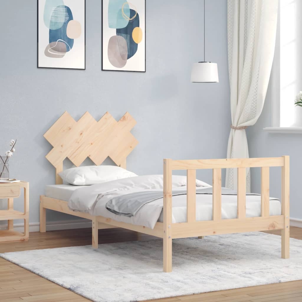 vidaXL Posteľ bez matraca 90x200 cm masívna borovica