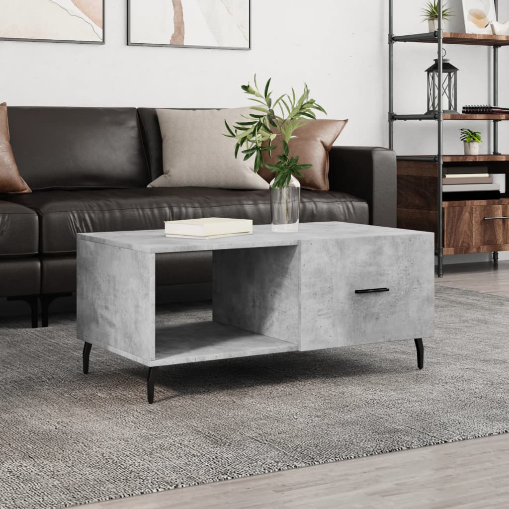 vidaXL Konferenčný stolík betónovo sivý 90x50x40 cm kompozitné drevo