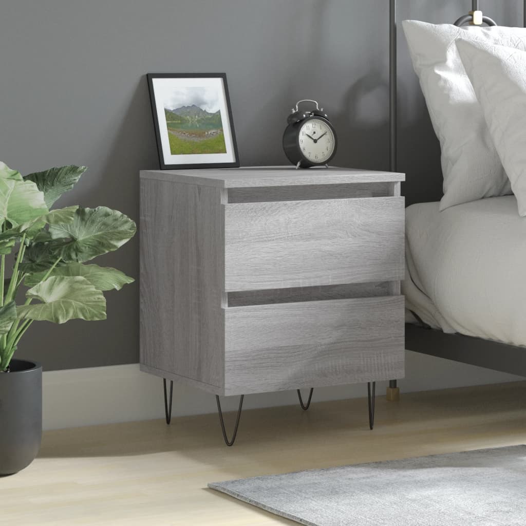 vidaXL Nočný stolík divý dub sonoma 40x35x50 cm kompozitné drevo