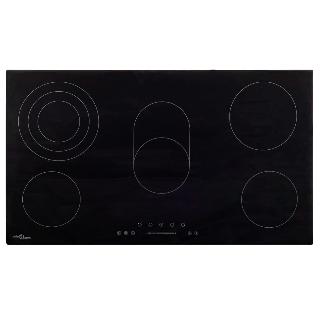 vidaXL Keramická varná doska, 5 platničiek, dotyková 77 cm 8500 W