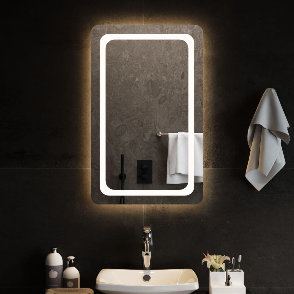 vidaXL LED kúpeľňové zrkadlo 50x80 cm