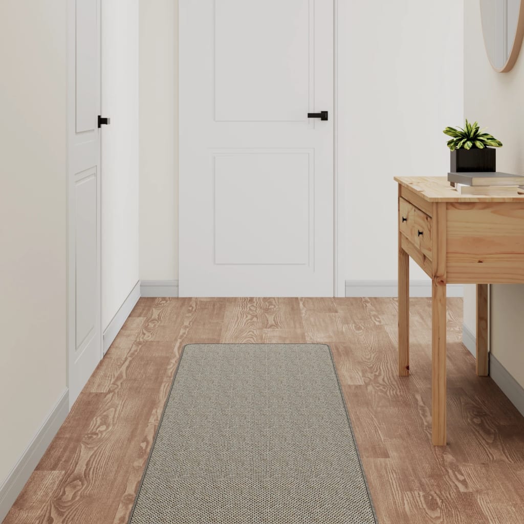 vidaXL Koberec behúň, sisalový vzhľad, sivohnedý 50x250 cm