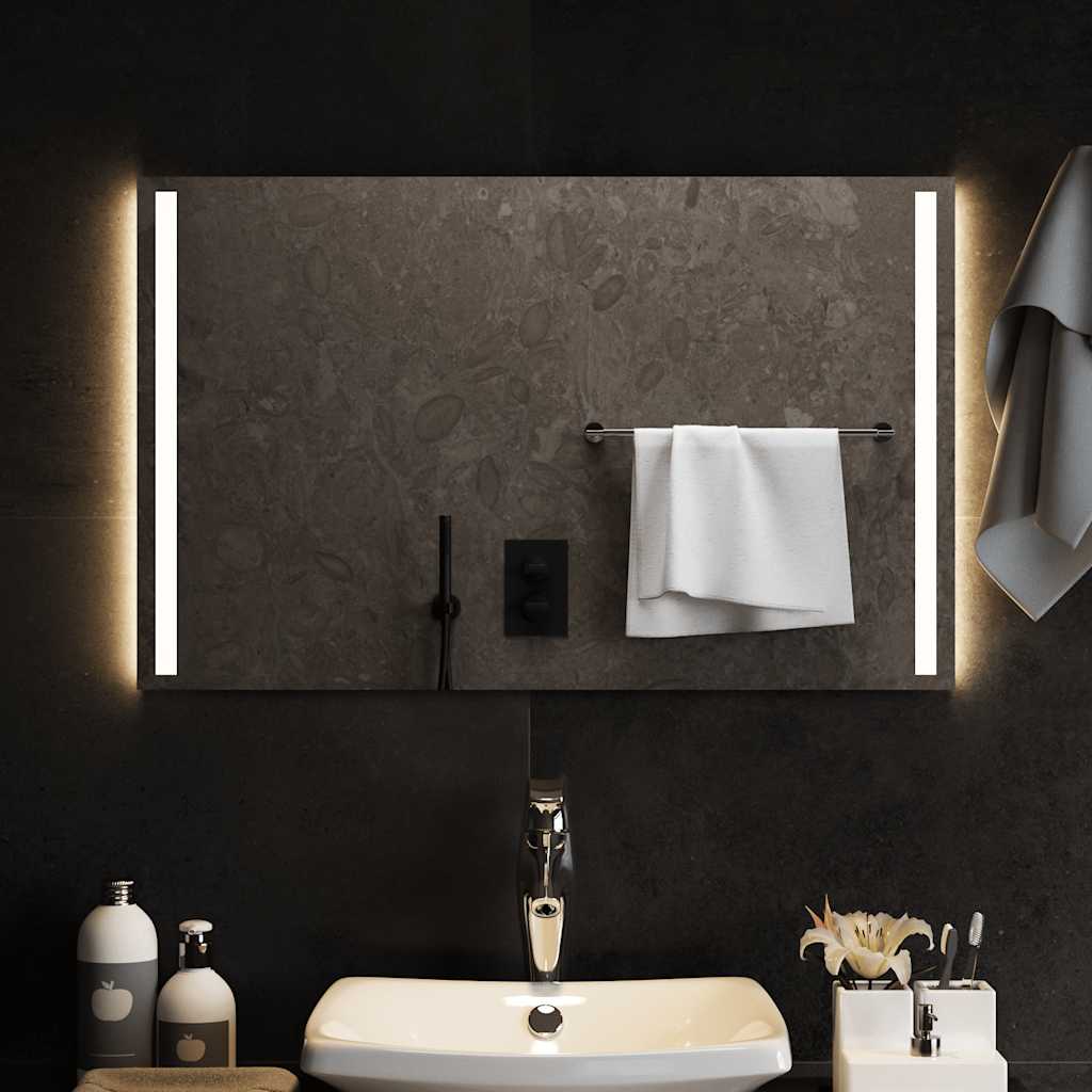 vidaXL LED kúpeľňové zrkadlo 80x50 cm