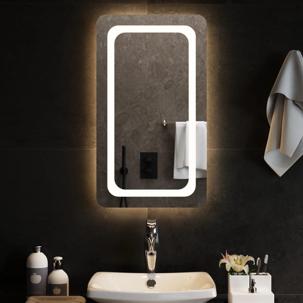 vidaXL LED kúpeľňové zrkadlo 40x70 cm