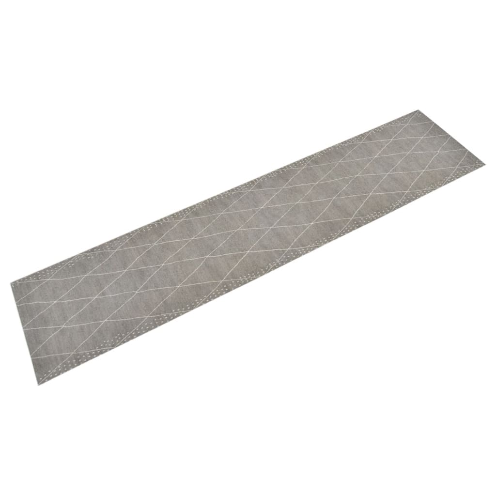 vidaXL Kuchynský koberec umývateľný kosoštvorec 60x300 cm zamat