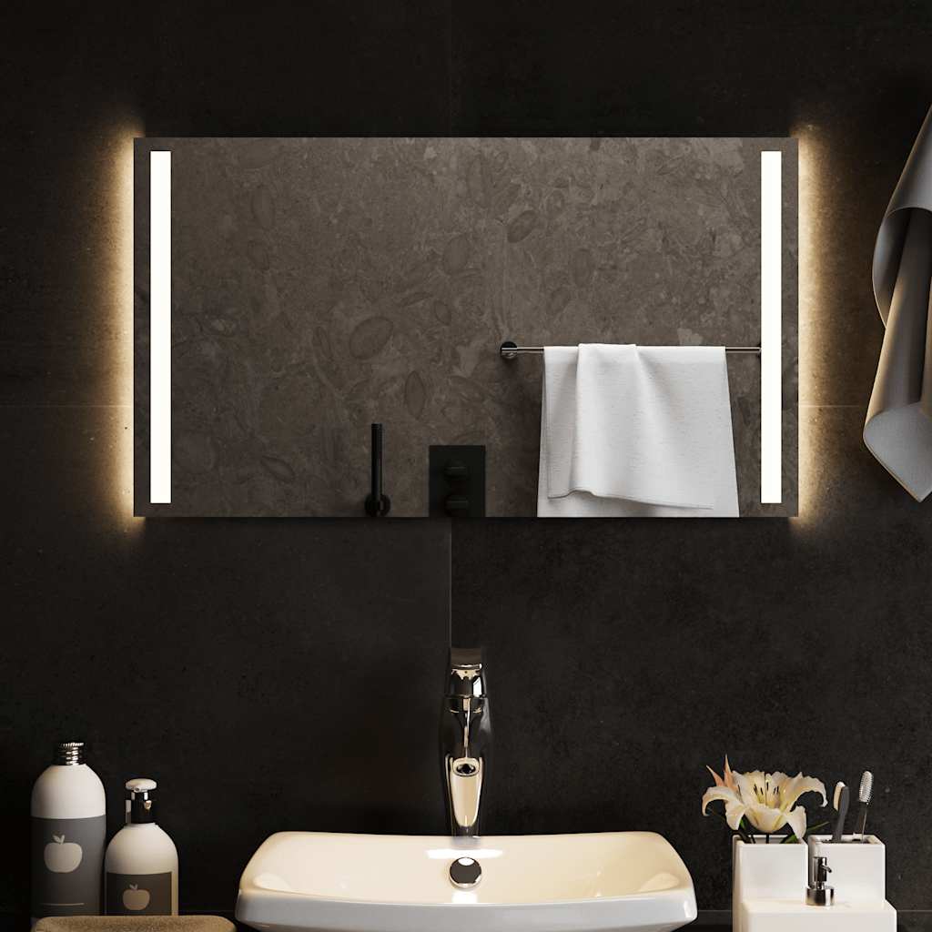 vidaXL LED kúpeľňové zrkadlo 70x40 cm