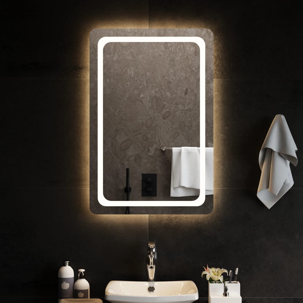 vidaXL LED kúpeľňové zrkadlo 60x90 cm