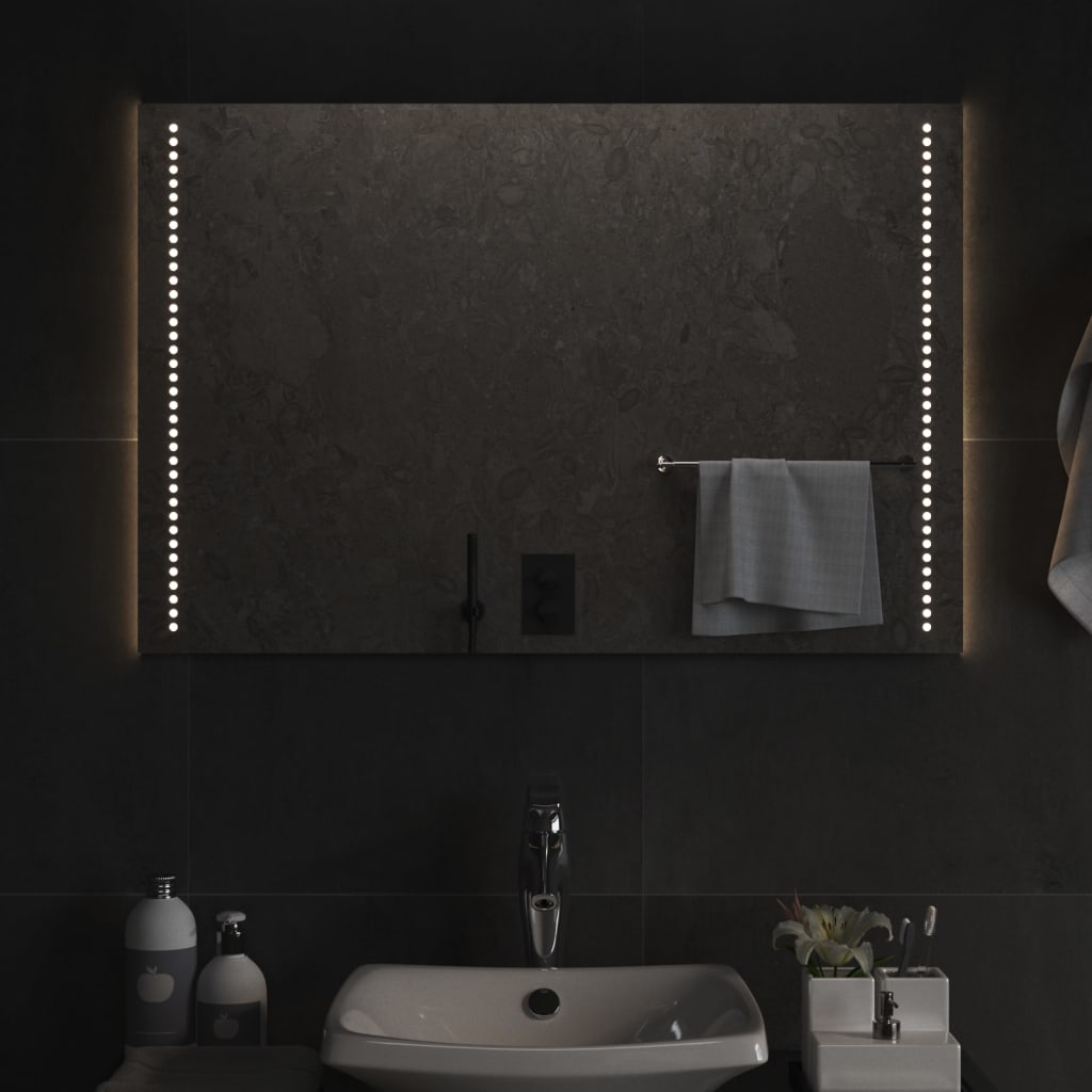 vidaXL LED kúpeľňové zrkadlo 60x90 cm