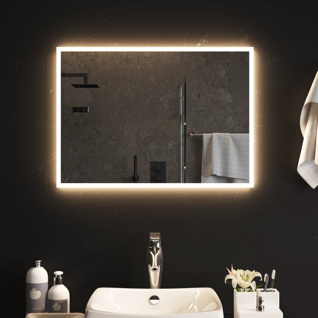 vidaXL LED kúpeľňové zrkadlo 50x70 cm