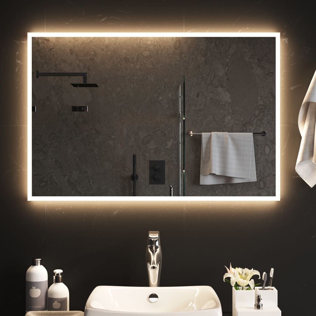 vidaXL LED kúpeľňové zrkadlo 60x90 cm