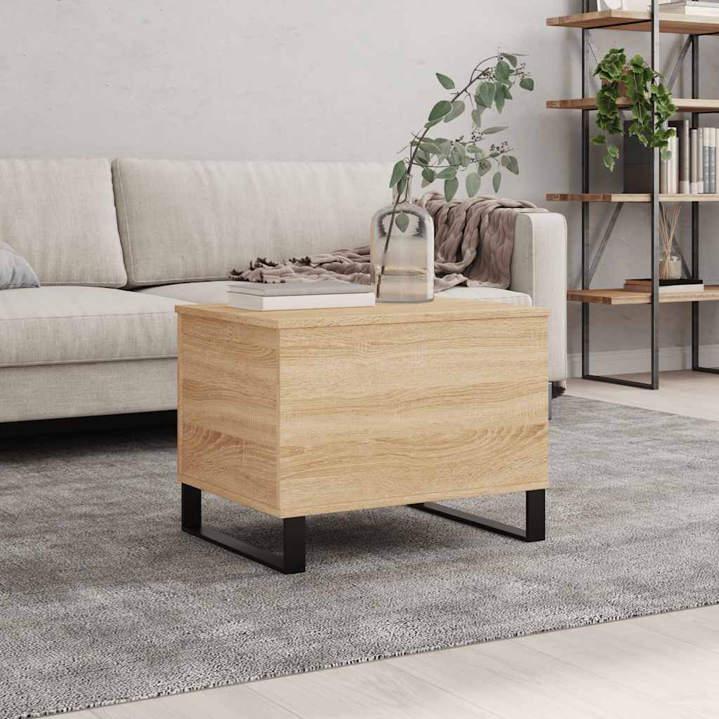 vidaXL Konferenčný stolík dub sonoma 60x44,5x45 cm spracované drevo
