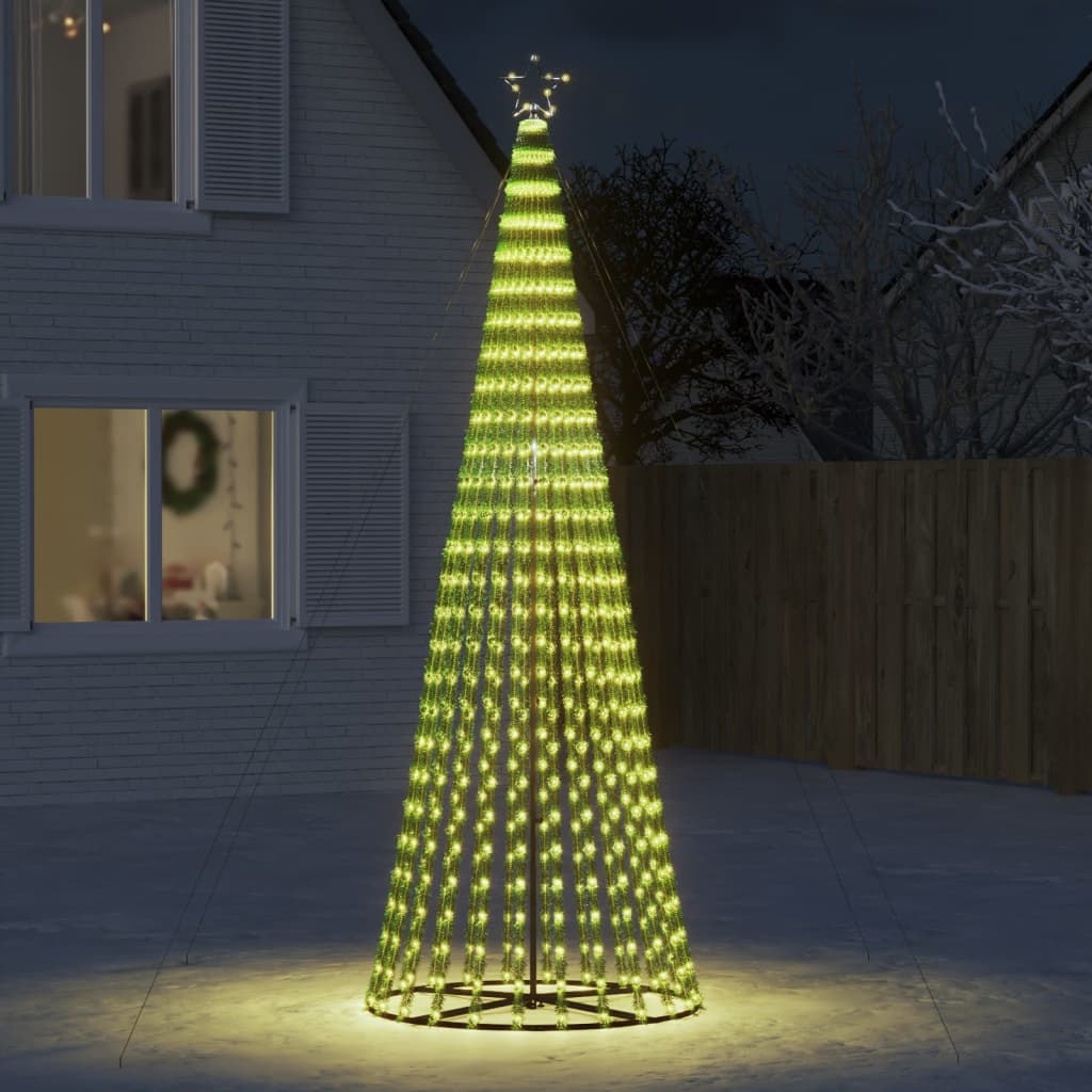 vidaXL LED vianočný stromček 688 LED teplá biela 300 cm