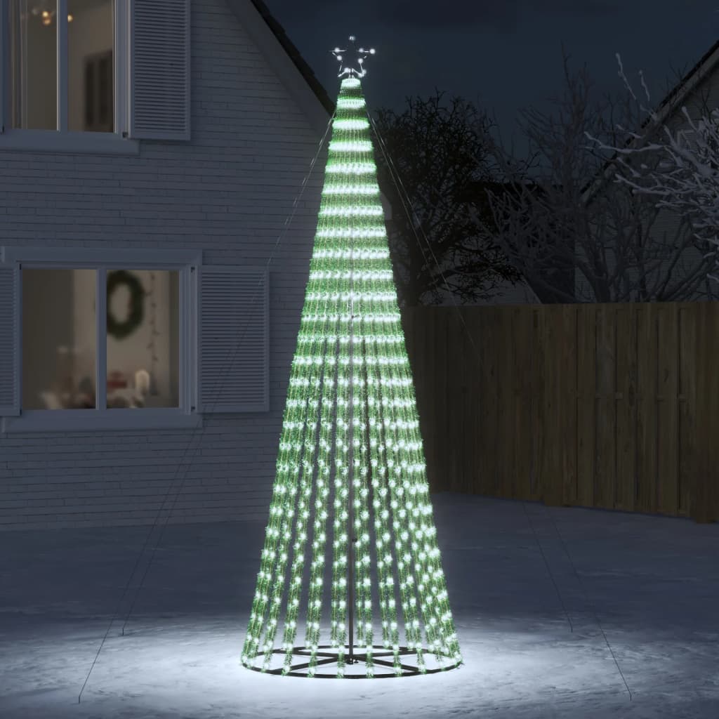 vidaXL LED vianočný stromček 688 LED studená biela 300 cm