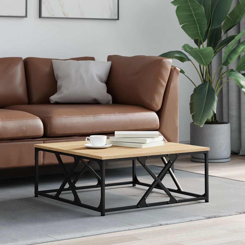vidaXL Konferenčný stolík dub sonoma 70x70x30 cm kompozitné drevo