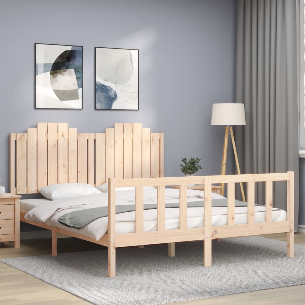 vidaXL Posteľ bez matraca 160x200 cm masívna borovica