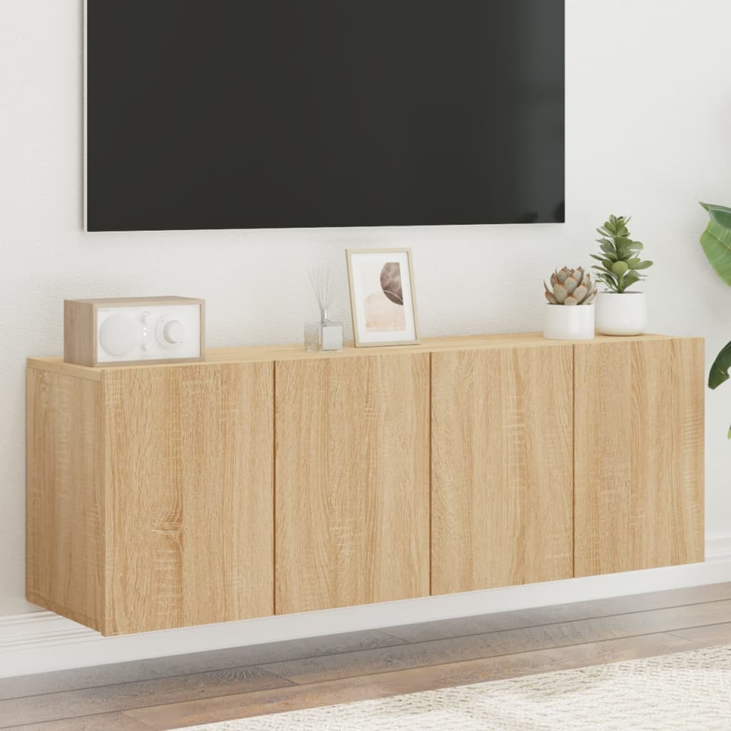 vidaXL TV skrinky nástenné 2 ks dub sonoma 60x30x41 cm