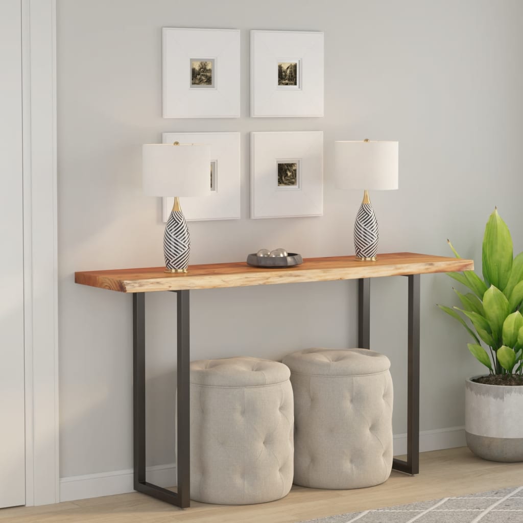 vidaXL Stolová doska 110x40x2,5 cm obdĺžnik masívna akácia živá hrana