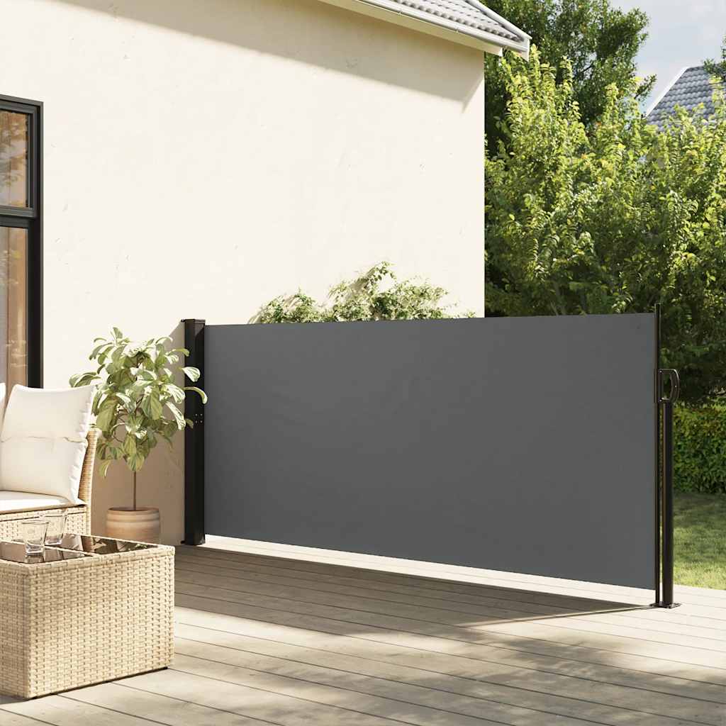 vidaXL Zaťahovacia bočná markíza, antracitová 100x300 cm