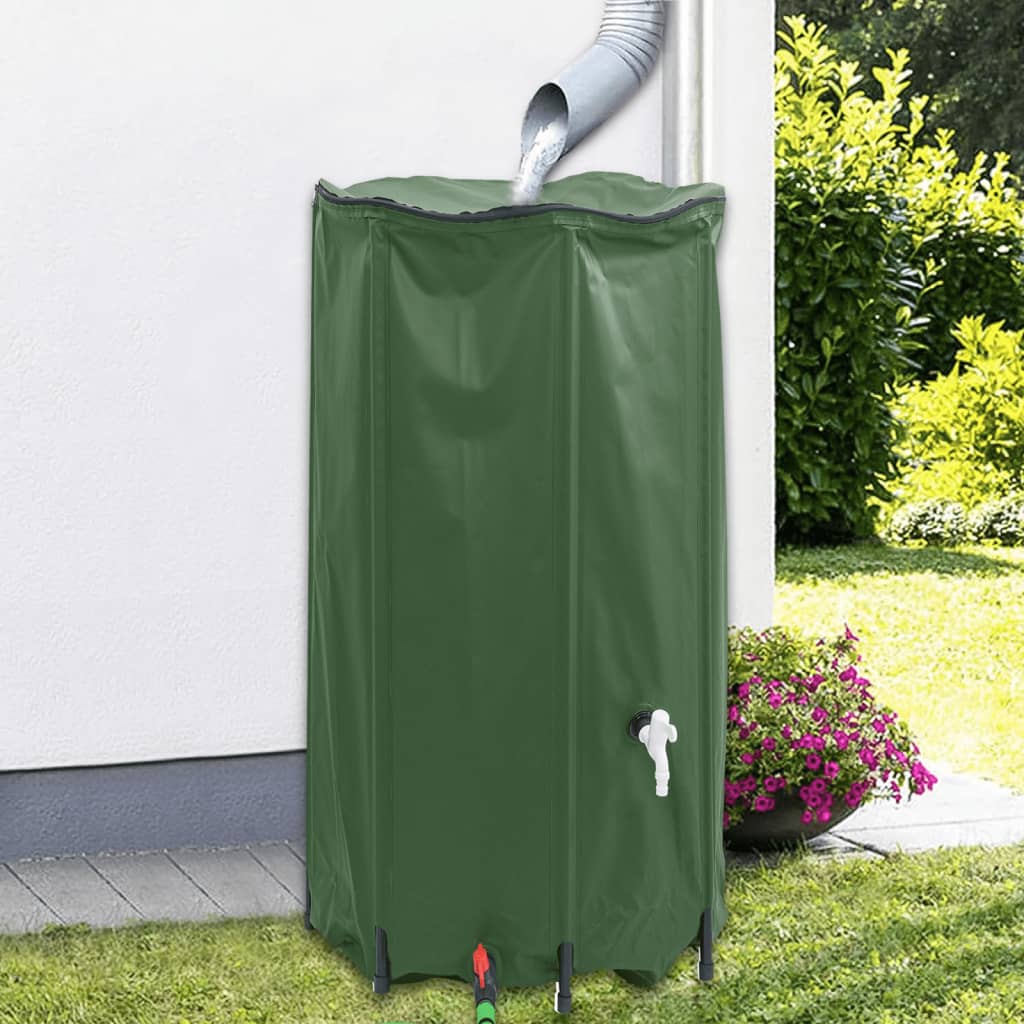 vidaXL Nádrž na vodu s kohútikom skladacia 380 l PVC