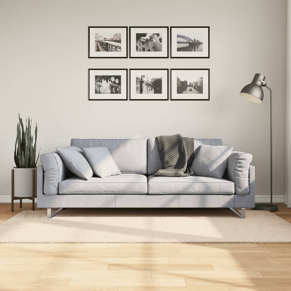 vidaXL Koberec HUARTE krátky vlas mäkký a umývateľný béžový 100x200 cm