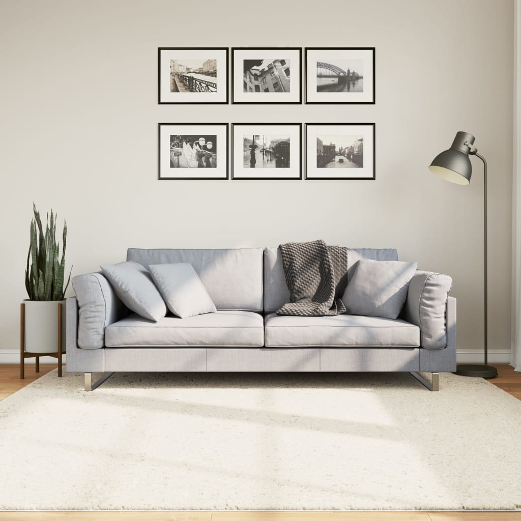 vidaXL Koberec OVIEDO, krátky vlas, béžový 200x200 cm