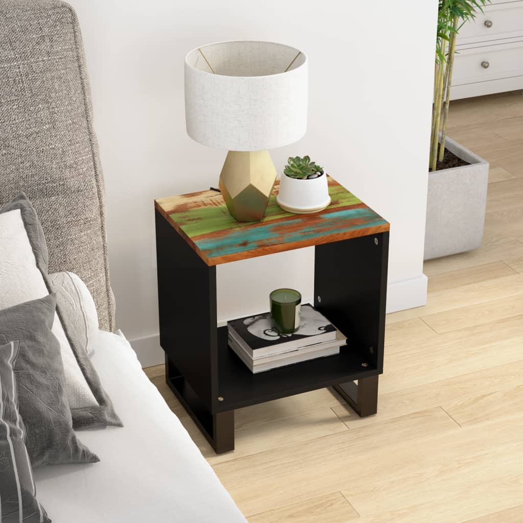 vidaXL Konferenčný stolík 40x31x46 cm recykl. masív a kompozitné drevo