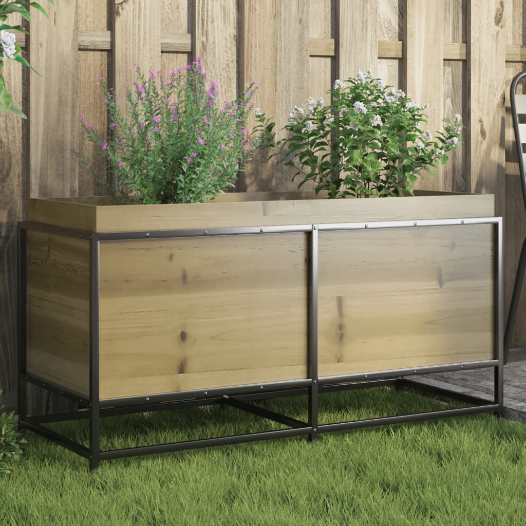 vidaXL Záhradný kvetináč 100x40x50 cm impregnovaná borovica