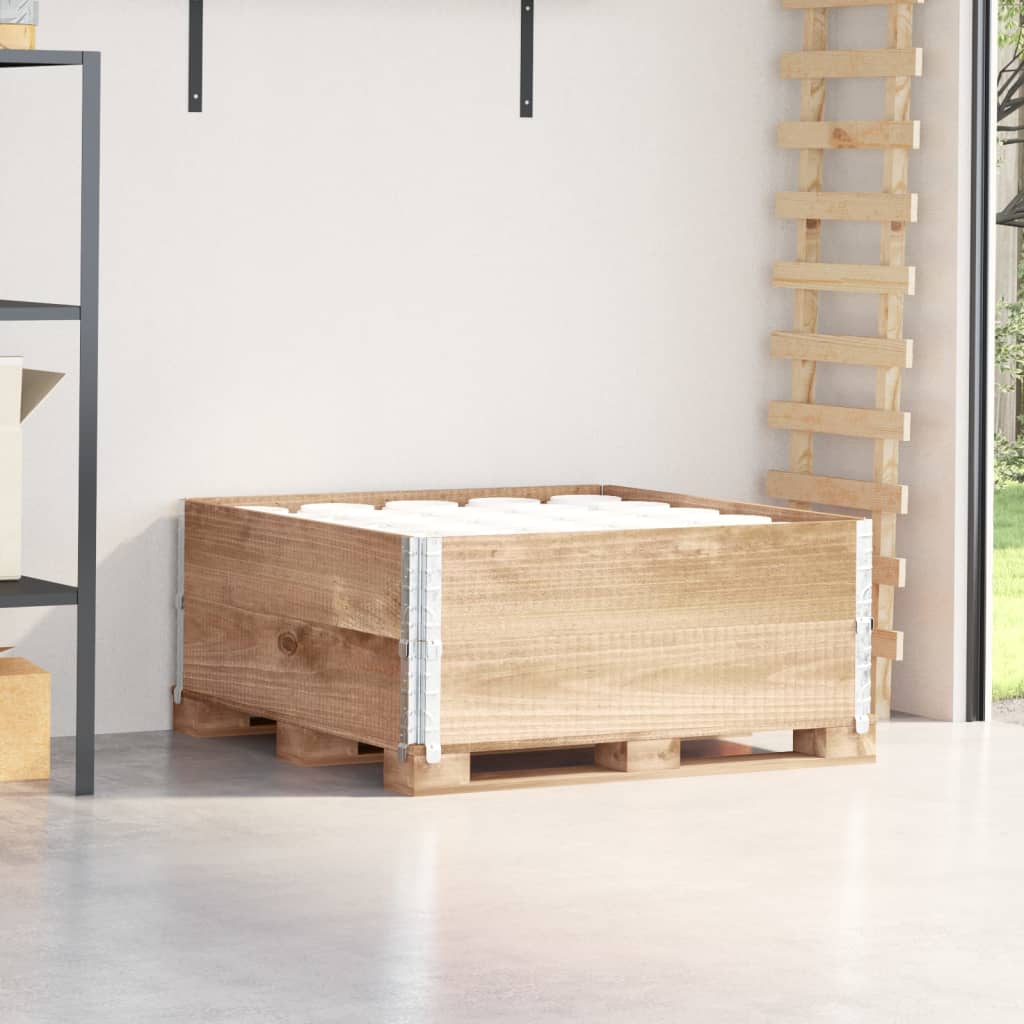 vidaXL Paletové ohrádky 2 ks 100x100 cm borovicový masív