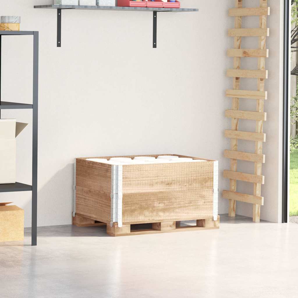 vidaXL Paletové ohrádky 2 ks 80x60 cm borovicový masív