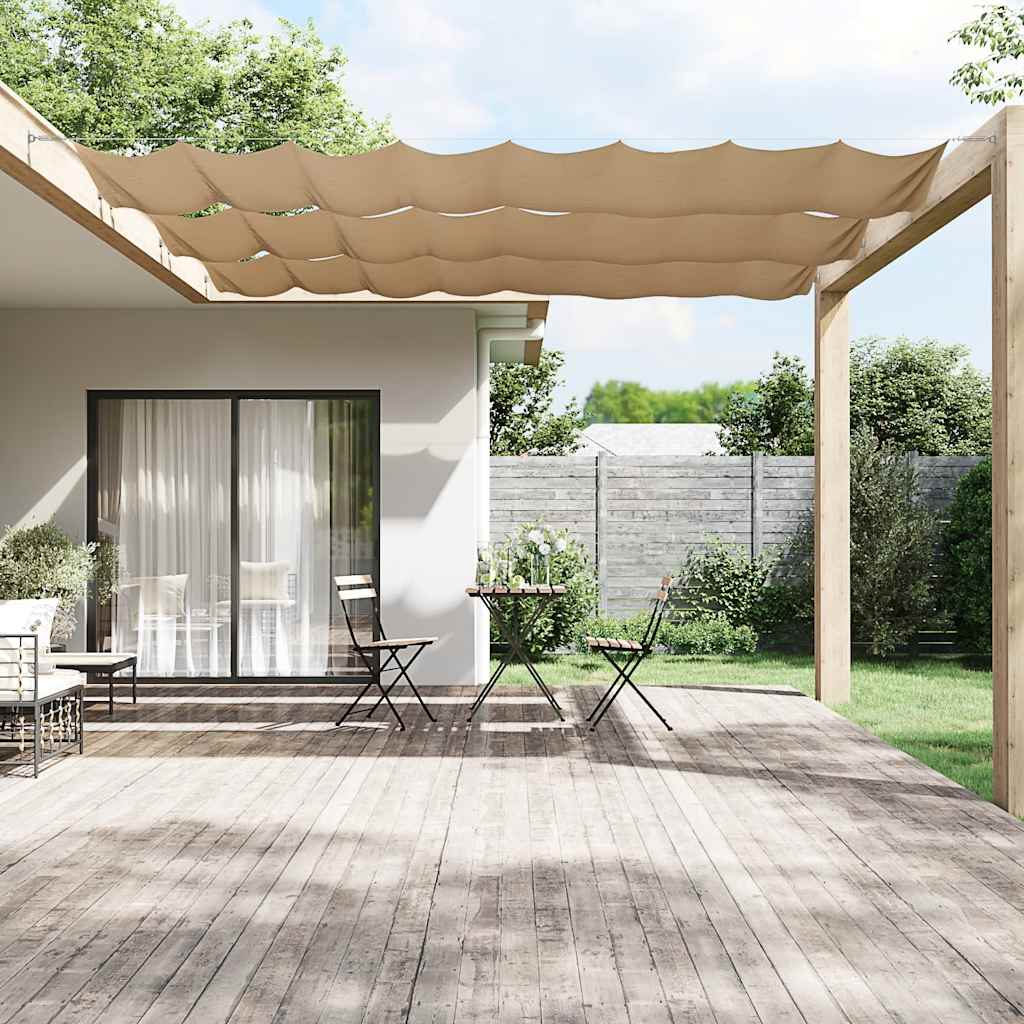 vidaXL Vertikálna markíza sivohnedá 140x800 cm oxfordská látka