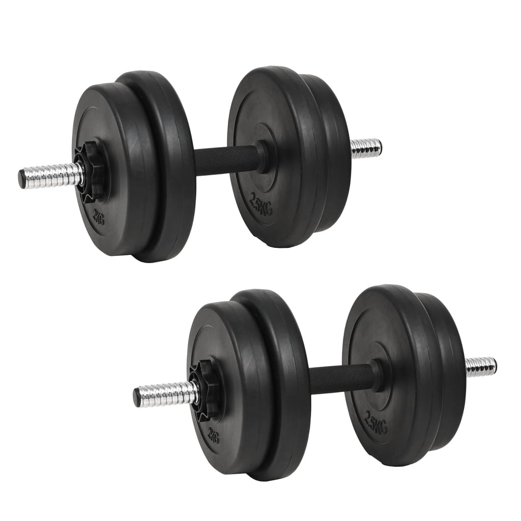 vidaXL Činka so závažiami 40 kg
