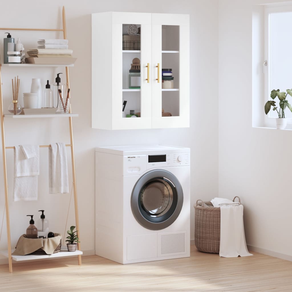 vidaXL Nástenná skrinka biela 69,5x34x90 cm