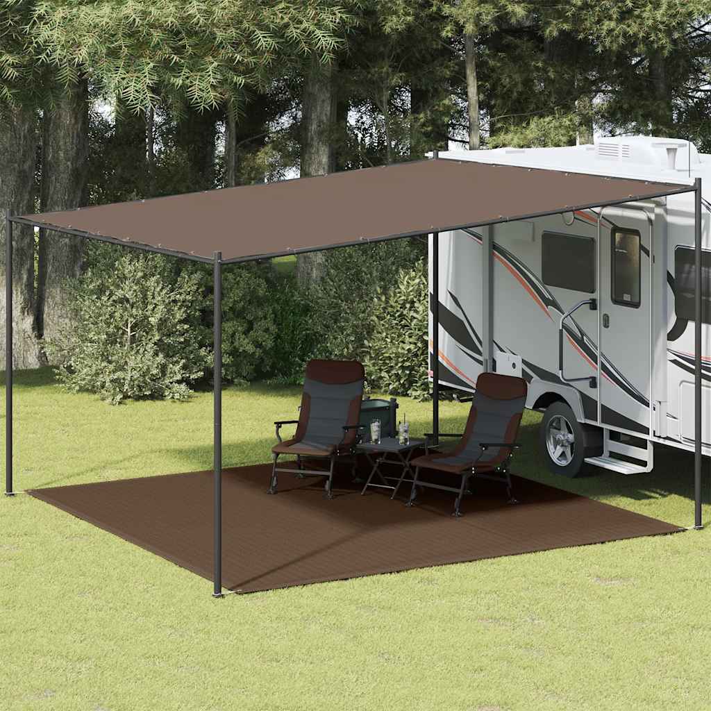 vidaXL Koberec do stanu 400x400 cm hnedý