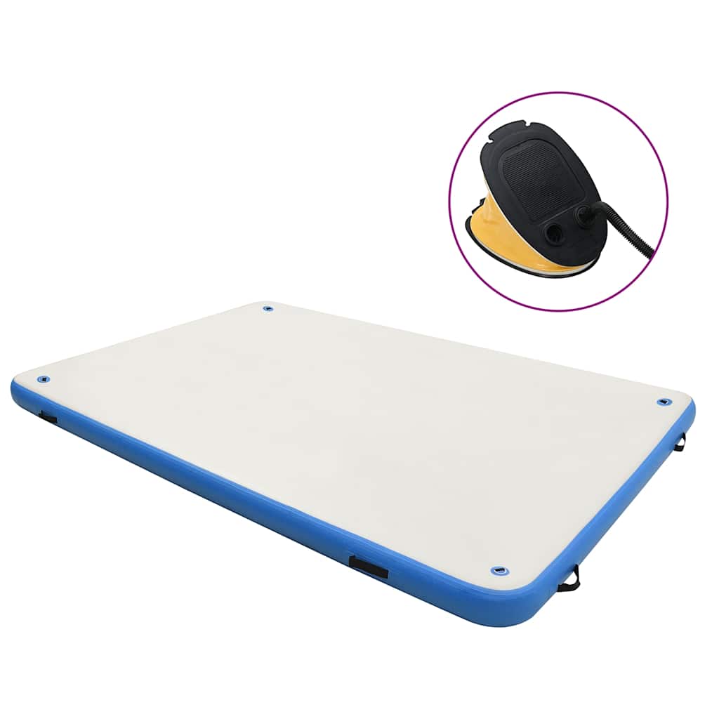 vidaXL Nafukovacia plávajúca plošina modro-biela 300x300x15 cm