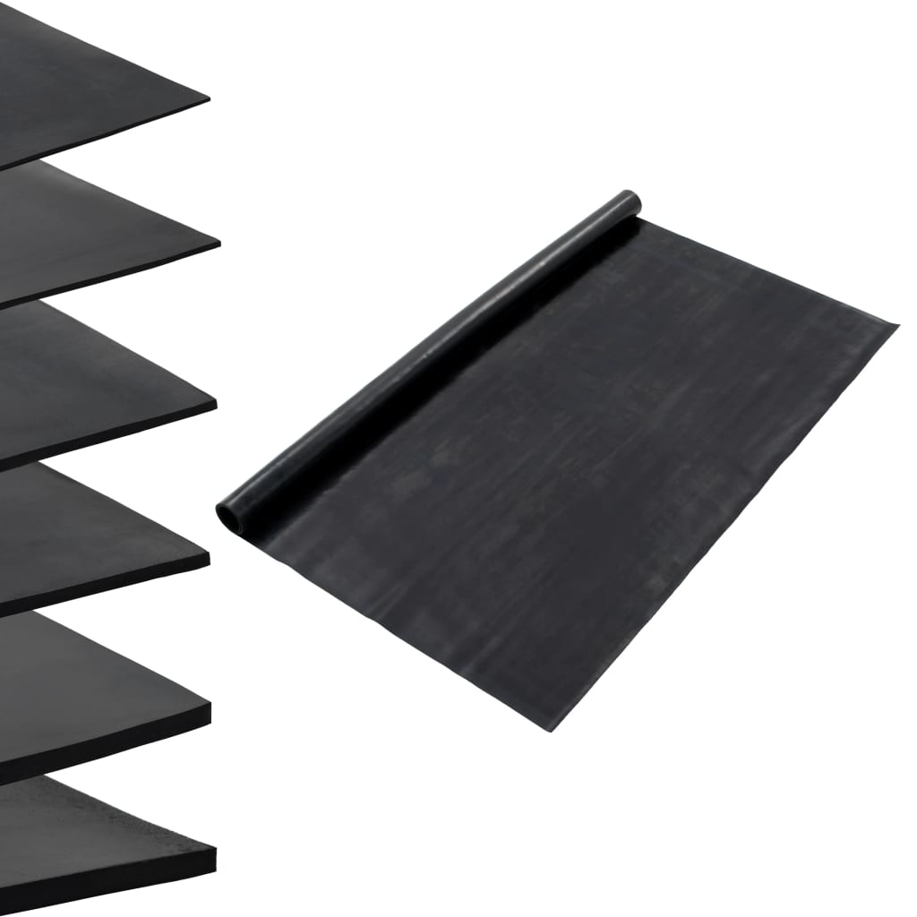 vidaXL Protišmyková podložka na podlahu, guma 1,2x5 m 1 mm, hladká