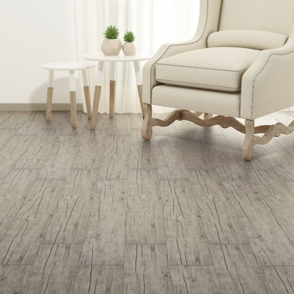 vidaXL Samolepiace podlahové dosky z PVC 2,51 m² 2 mm bledý dub