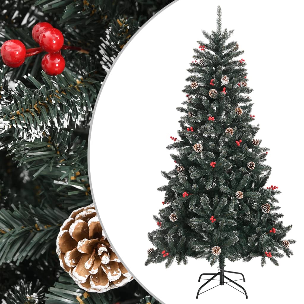 vidaXL Umelý vianočný stromček s podstavcom zelený 180 cm PVC