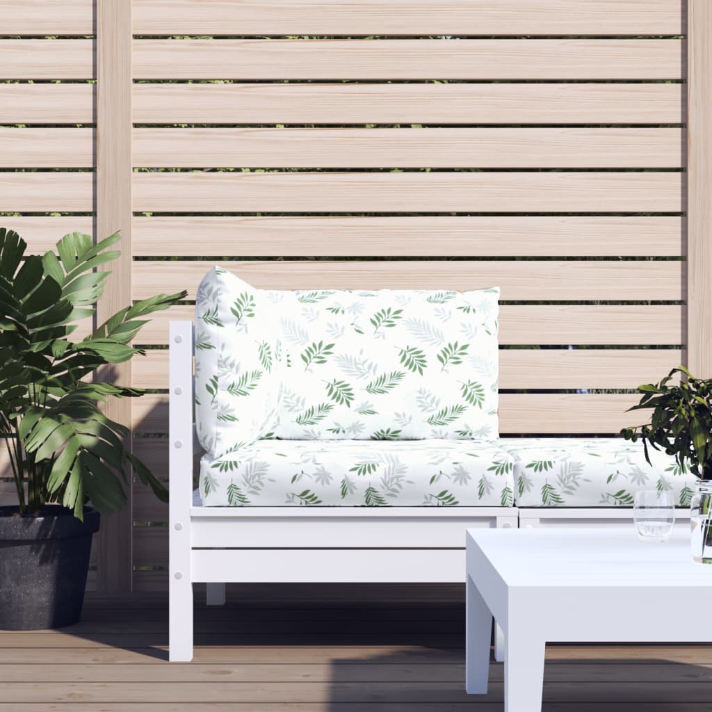 vidaXL Podušky na paletovú pohovku 3 ks listový vzor oxfordská látka