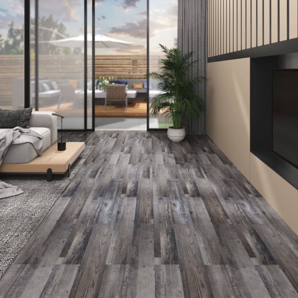 vidaXL Nesamolepiace podlahové dosky PVC 5,26m² 2mm, priemyselné drevo