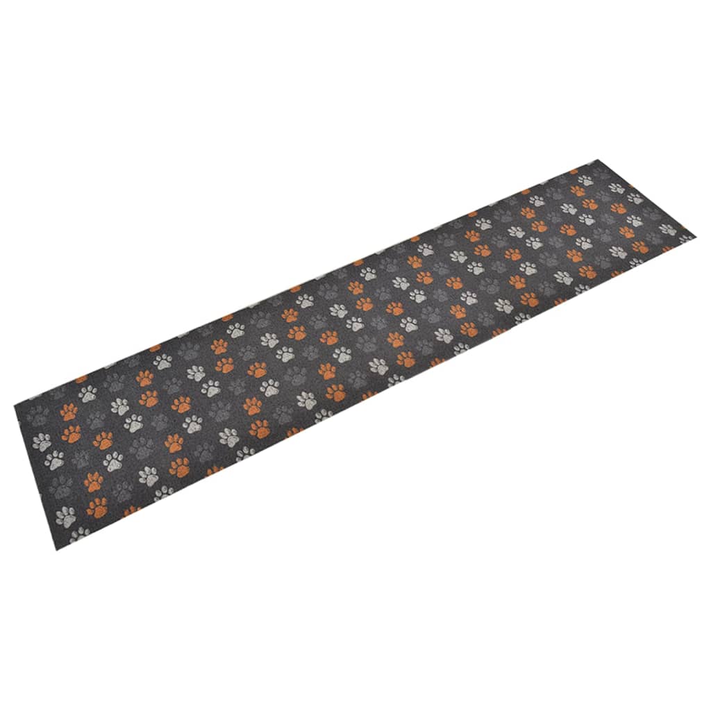 vidaXL Kuchynský koberec umývateľný labky 60x300 cm zamat vidaXL Kuchynský koberec umývateľný labky 60x300 cm zamat