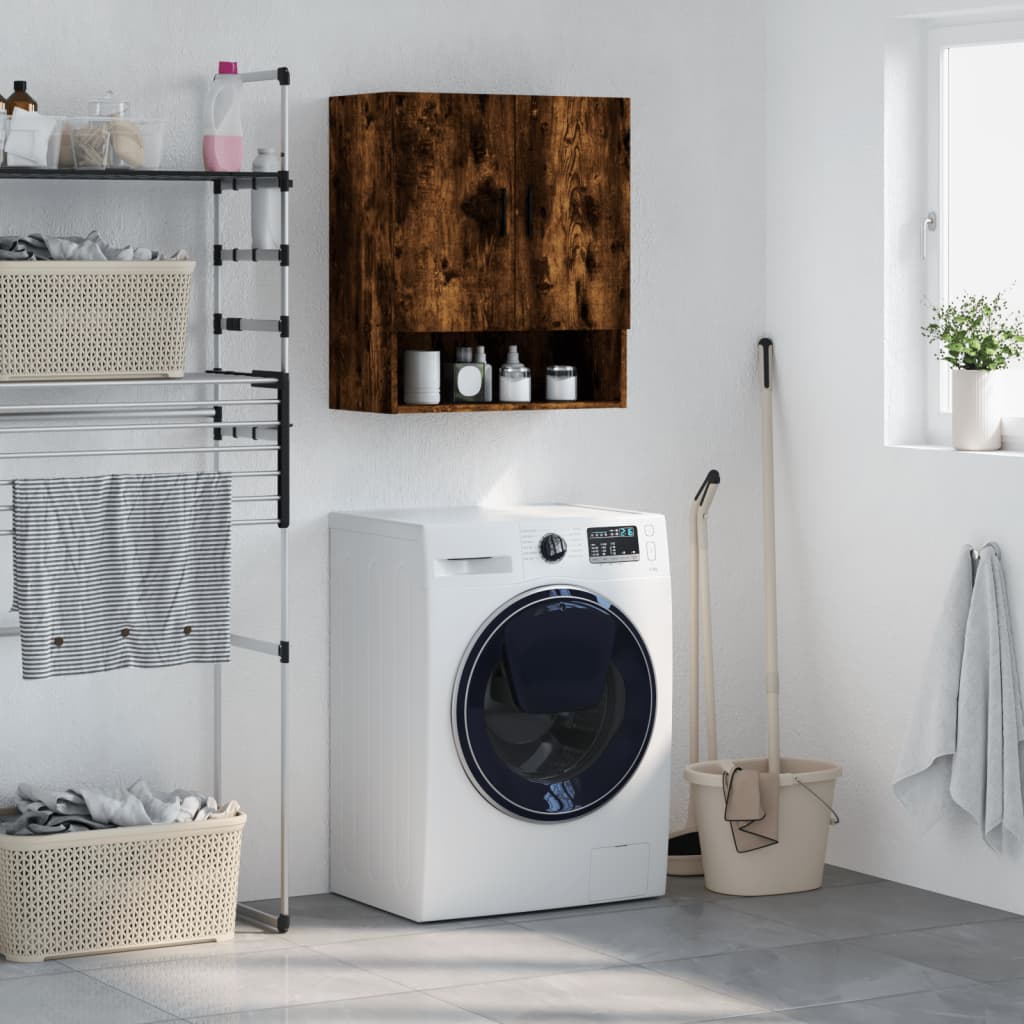 vidaXL Nástenná skrinka dymový dub 60x31x70 cm kompozitné drevo