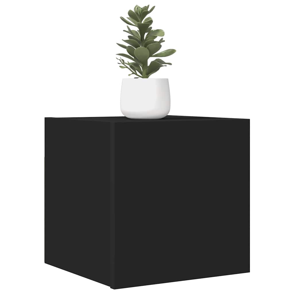 vidaXL Nástenné TV skrinky 2 ks čierne 30,5x30x30 cm