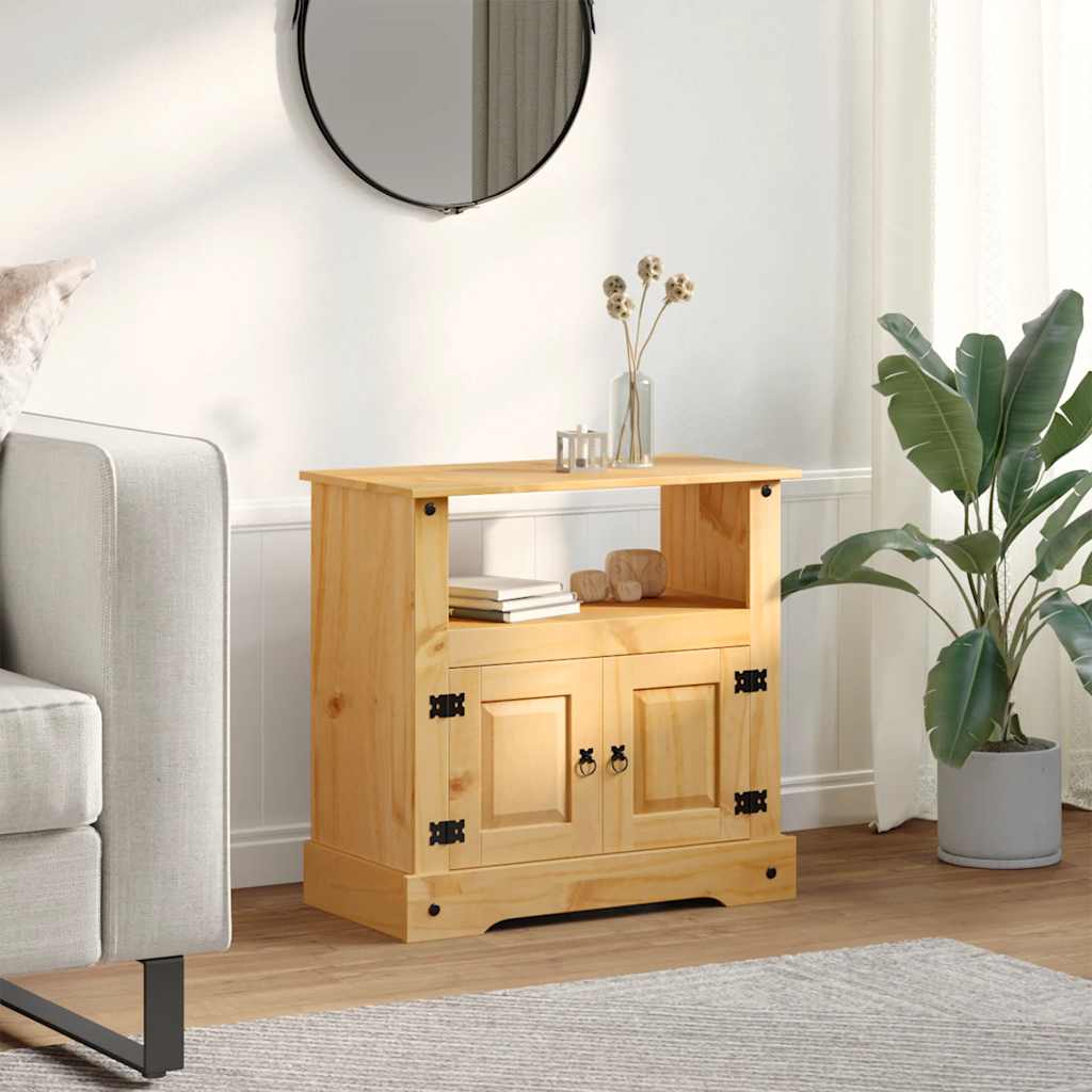 vidaXL TV skrinka z borovice v mexickom štýle Corona, 80x43x78 cm