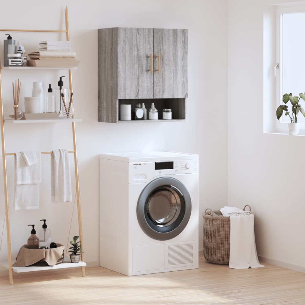 vidaXL Nástenná skrinka sivá sonoma 60x31x70 cm, kompozitné drevo