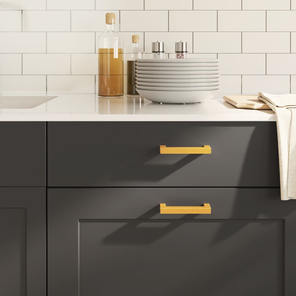 vidaXL Rukoväte na skrinku 20 ks zlaté 96 mm nehrdzavejúca oceľ