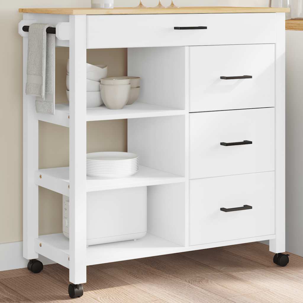 vidaXL Kuchynský vozík MONZA 84x40x88,5 cm borovicový masív