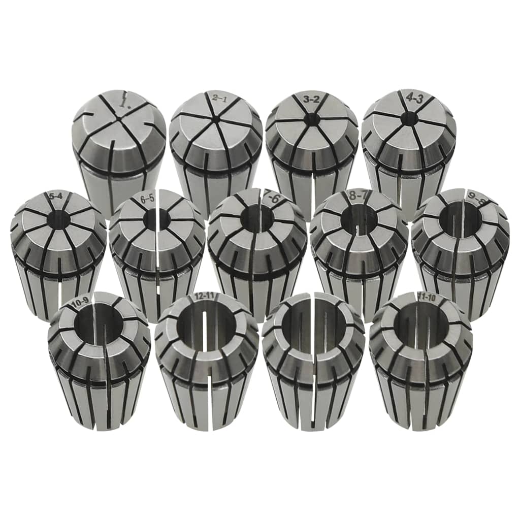 vidaXL 13-dielna sústružnícka sada upínacích klieštin ER20