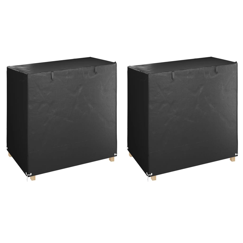 vidaXL Kryty na hojdaciu lavicu 2ks 8očiek 125x90x135/165cm polyetylén