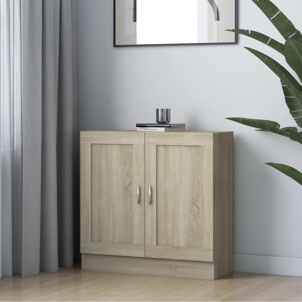 vidaXL Knižnica, dub sonoma 82,5x30,5x80 cm, kompozitné drevo