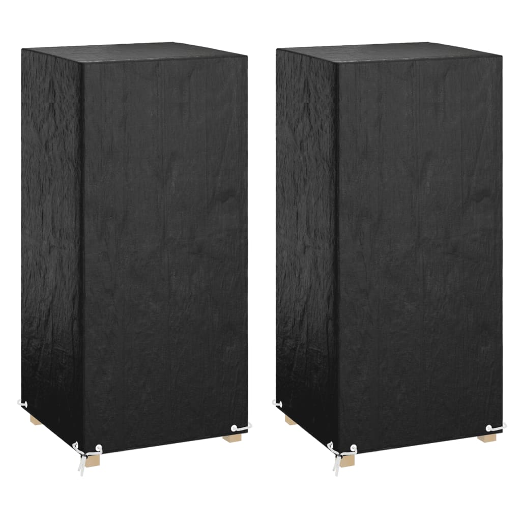 vidaXL Kryty na záhradnú stoličku 2 ks 8 očiek 75x70x140 cm polyetylén